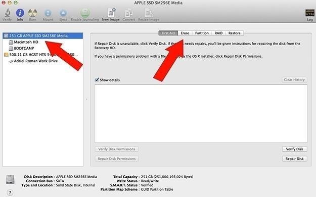 Steps to erase hard drive and install mac software free